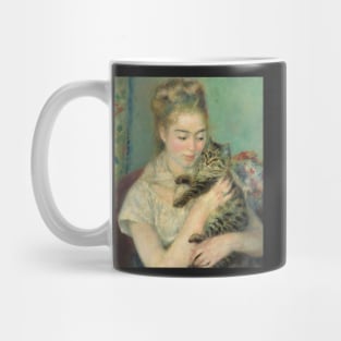 Woman with a Cat by Auguste Renoir Mug